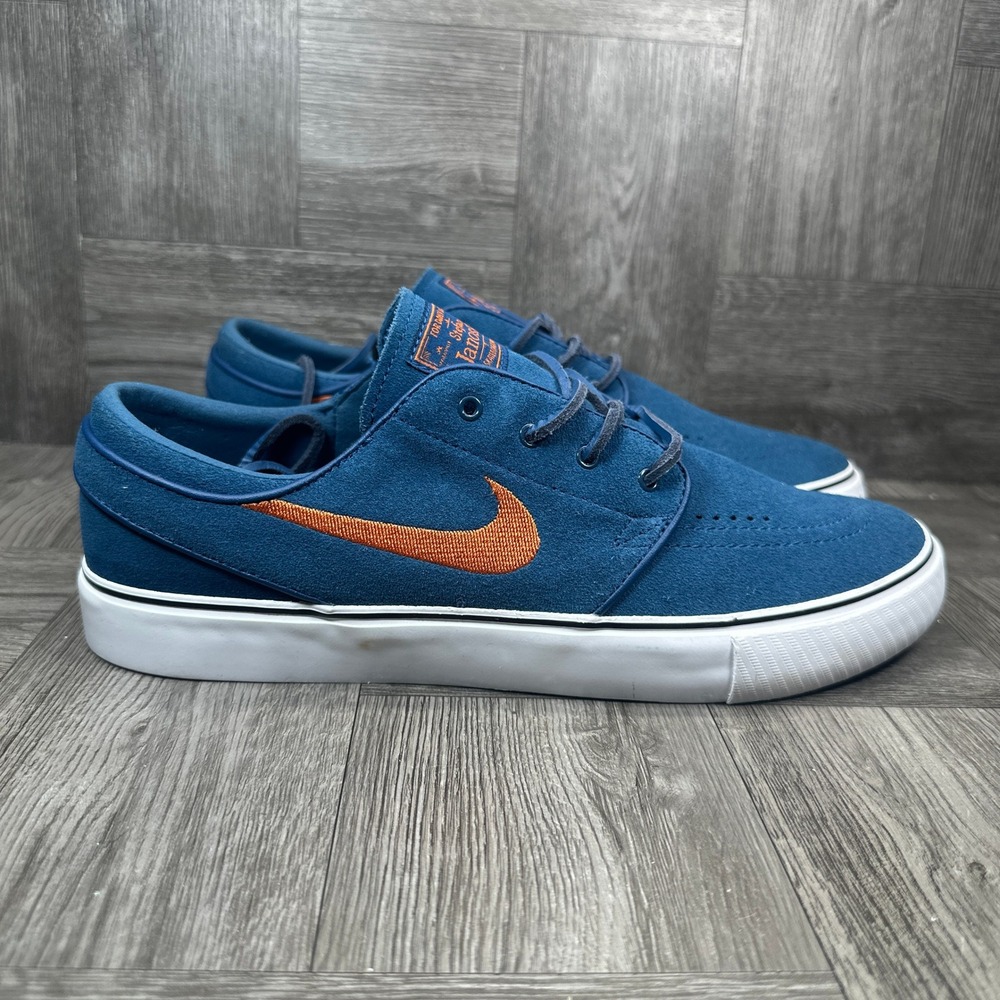 Nike SB Stefan Janoski Women's 9.5 Blue Suede Low Top Skate NEW FD6757-401